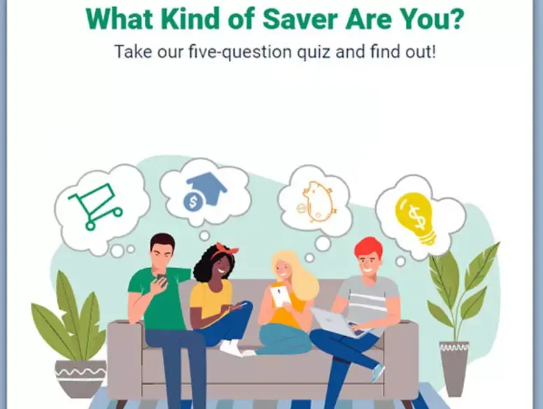 Illustration of 4 people sitting on couch